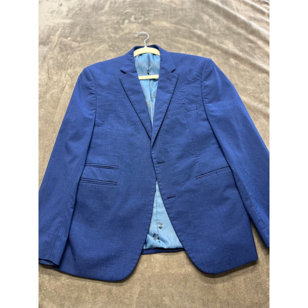 Vince Camuto Slim Fit Blueβ Textured Blazer Jacket Men's 38S